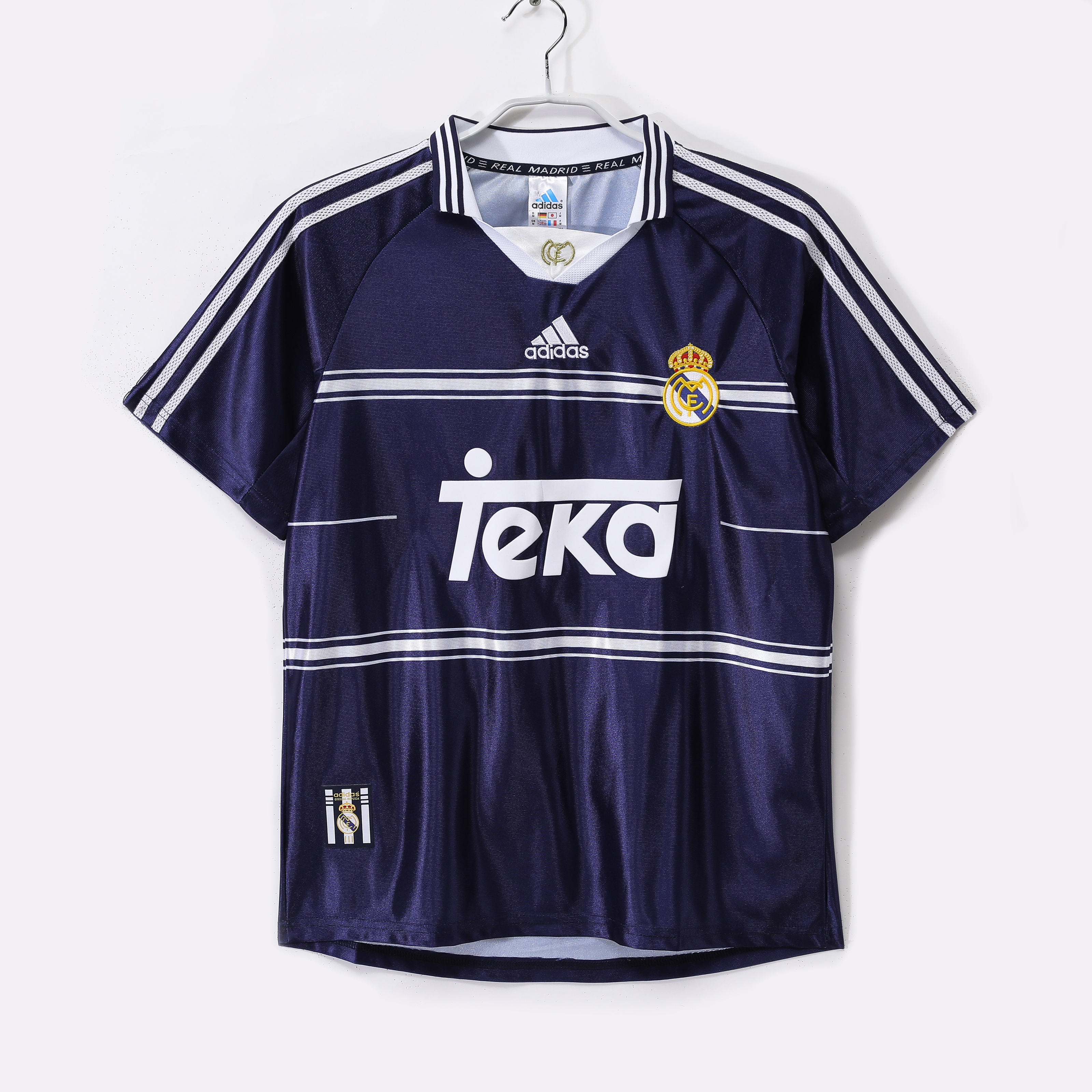 Camiseta de fútbol Real Madrid 1998/99 VISITANTE MANGA CORTA VERSION FAN